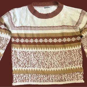 Soft Vintage Patterned Sweater
